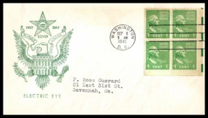1941 Prexy Sc 804-6a Presidential series electric eye issue Fidelity cachet (AA - Picture 1 of 1