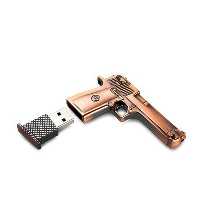 Clé USB 2 Bronze  PISTOLET 4 Go  NEUF - Photo 1/1