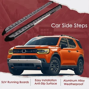 2PCs Side Steps Running Boards Fits for HONDA PASSPORT 2025 2026 Side Nerf Bars - Picture 1 of 9
