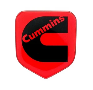 GRILLE EMBLEM fits RAM DIESEL 1994-2002 Red/Black - Picture 1 of 2