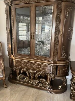 dining table set 10 chairs With Table China Buffet - Image 1 of 4