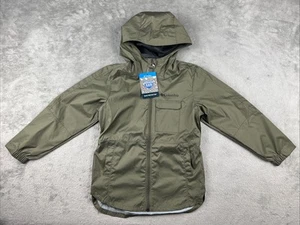 Columbia Rain Jacket Youth XS Green Windbreaker Buckhollow Hooded Full Zip NWT - Picture 1 of 13