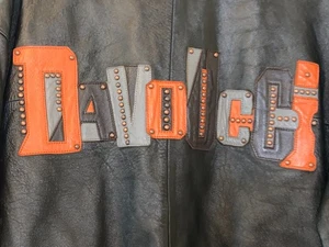 VINTAGE DAVOUCCI HERREN LEDERJACKE LARGE - Bild 1 von 10