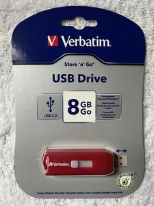 Unidad flash USB Verbatim Corporation 8 GB Store N Go roja - Imagen 1 de 2