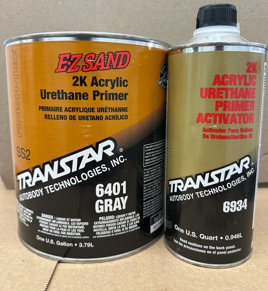 Transtar 6401 EZ Arena 2K Acrílico Uretano Gris Imprimación Kit con Activador (Galón) Foto 1 de 1