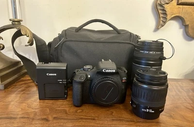 CANON EOS REBEL T7 DSLR CAMERA w/ ACCESSORIES Excellent Working Conditions - Image 1 of 4