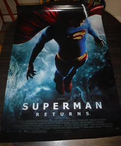 VINTAGE SUPERMAN RETURNS ORIGINAL MOVIE POSTER 40 X 27 L@@K - Picture 1 of 4