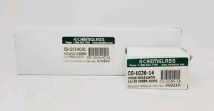 Chemglass 14/20 Condenser Reflux + 14/20 Inner Joint Needle Adapter - Picture 1 of 3