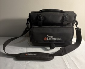 Official Sega Dreamcast Carrying Case Travel Bag w/ Strap Black Original