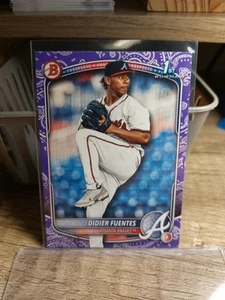 2025 Bowman Paper 1st Bowman Paper Didier Fuentes Purple 121/199 - Bild 1 von 3