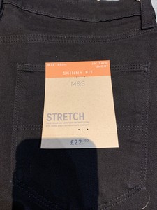 Marks and Spencer Black Jeans for Men 