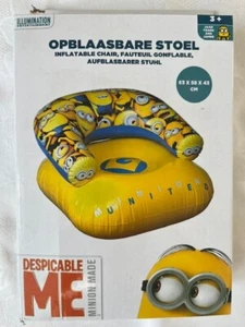 Minions, aufblasbarer Stuhl, neu in OVP, Gr.: 63x58x43 cm, für Kinder ab 3 J. - Bild 1 von 5