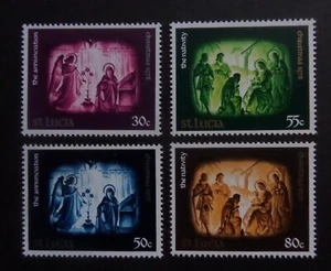 St Lucia 1978 SG482/5 Christmas  UM MNH unmounted mint - Foto 1 di 1