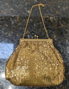 Abendtasche 60er Jahre Vintage Gold Kettenhemd - Bild 1 von 6