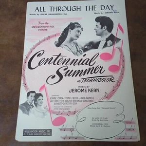 All Through The Day by Hammerstein Kern (Vintage Sheet Music 1946) Centennial - Picture 1 of 3