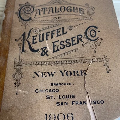 Antique vintage New York K & E CATALOGUE 1906 KEUFFEL AND ESSER CO Compass Tools - Image 1 of 4