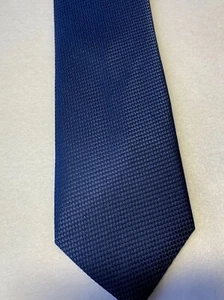 Pierre Cardin Navy Check Textured Neck Tie Polyester 3.25" x 58" NEW - Picture 1 of 6