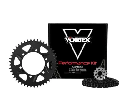 KIT DE CADENA Y PIÑÓN DE ACERO KAWASAKI 2004-05 KX250F VORTEX 520 GO FAST MX CK4116 Foto 1 de 4