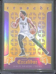 2015-16 Panini Excalibur Purple Crusade #5 Jahlil Okafor No 5 of 60