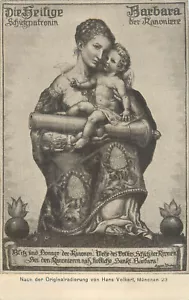 Rüstungsleute, Artilleristen, Militäringenieure, Bergleute Heilige Schutzpatronin Heilige Barbara - Bild 1 von 2