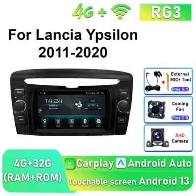 For Lancia YPSILON 2011-2020 Car Radio CarPlay Android Multimedia Player GPS - Image 1 of 4