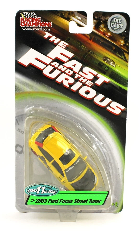 1:64 Racing Champions THE FAST & FURIOUS Yellow 2003 Ford Focus Tuner *NIP* - Image 1 of 1