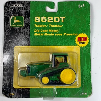 1/64 John Deere 8520T Tractor Die Cast Metal New Old Stock Never Opened 15224 - Image 1 of 3