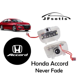 1 Pair No fading LED HD Door Lights Puddle Projector For Honda Accord 2013-22 - Picture 1 of 8