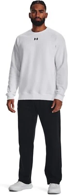 Nuevo Under Armour Hombres L Negro Ultra Suave Algodón Rival Polar Pantalones 1357129 Foto 1 de 4