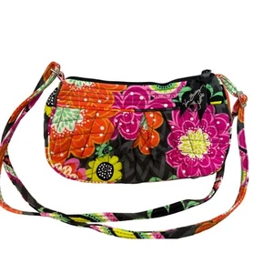 Vera Bradley Small Crossbody Bag Frannie Ziggy Zinnia 10X5X3" - Picture 1 of 13