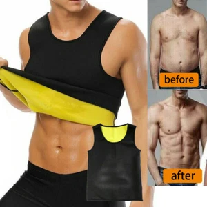 Bodybuilding Fitness T-shirt Corset Slimming Vest Sauna Suit Sweat Tank Top - Picture 1 of 16