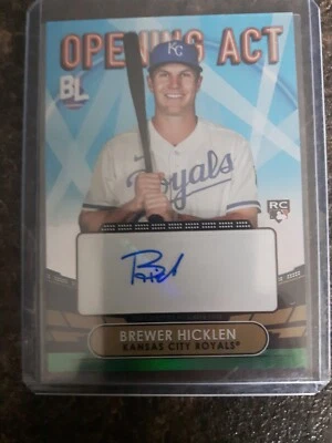 2023 Topps Opening Act Rookie Auto Brewer Hicklen Card# OAA-HIC - Image 1 of 2