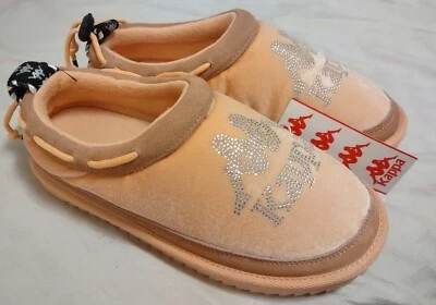 Kappa подлинный Mule 4 женщин размер 7 персиковый/черный тапочки горки новый с ярлыками - Изображение 1 из 4