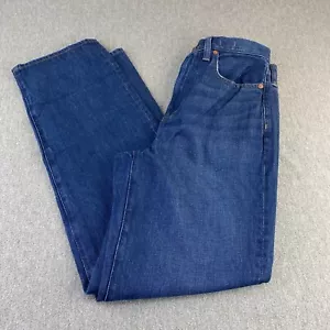 Madewell Womens Blue High Waisted Loose Baggy Straight Jeans Size 27 NWT - Picture 1 of 13