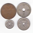 Grupa czterech monet Norwegii 1925-1948