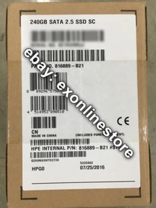 816889-B21 - 240GB SATA 6G Read Intensive SFF (2.5in) SC SSD - Picture 1 of 1
