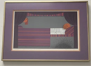 Edie Harper signierter Kunstdruck Samson & Delilah 703/750 Glasrahmen 14x20 - Bild 1 von 21