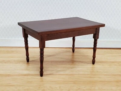 Кукольный домик стол кухня или столовая ореховая отделка масштаб 1:12 деревянная мебель - Изображение 1 из 4