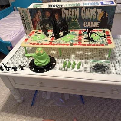 Vintage 1965 Transogram Green Ghost Game Luminous Near Complete Original Box - Image 1 of 4