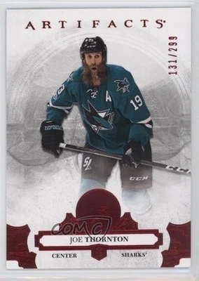 2017-18 Upper Deck Artifacts Ruby /299 Joe Thornton #64 HOF - Image 1 of 2