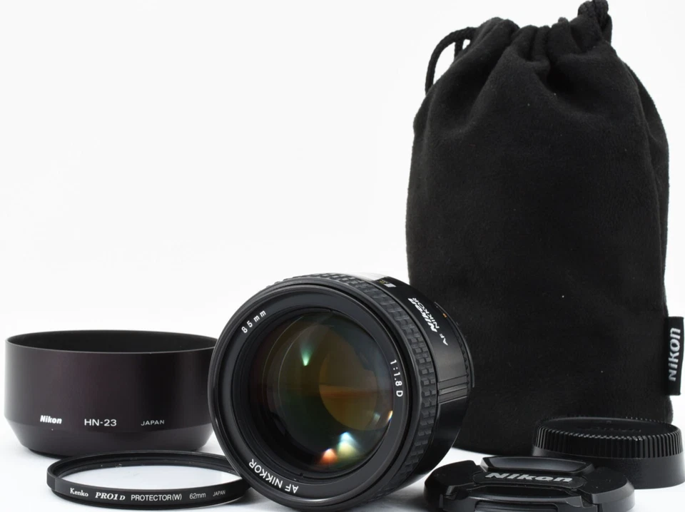 VENTA CM Lente Retrato Nikon AF Nikkor 85mm f1.8 D con Estuche Capucha De JAPÓN Foto 1 de 4