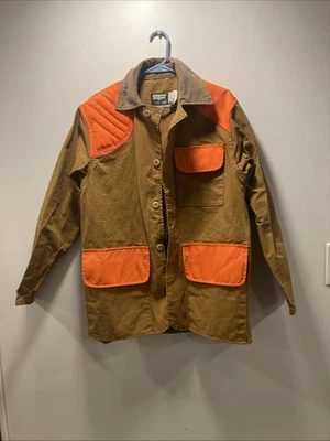 Vintage SafTBak Men, Small, Canvas Orange Bird Small Game Hunting Jacket Coat - Image 1 of 4