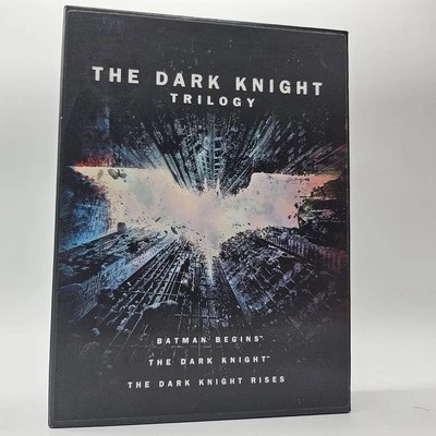 The Dark Knight Trilogy DVD SET of 3 Batman Begins The dark Knight  - Image 1 of 4