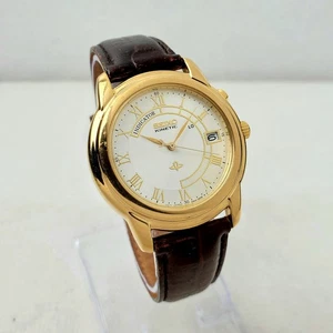OROLOGIO DA UOMO VINTAGE SEIKO KINETIC INDICAR 5M42-0B49 ORO ROMANO GIAPPONE MOV'T  - Foto 1 di 10