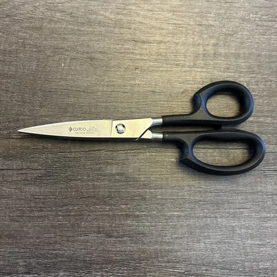 CUTCO 77 Super Shear Black Handle High Carbon Stainless USA Made - Image 1 of 4