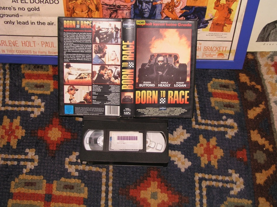 EuroVideo VHS-Rarität: Born to Race  (1988) J.Bottoms Erstauflage Nur auf VHS !! - Bild 1 von 1