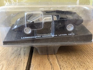 LAMBORGHINI COUNTACH LP400 1974 BLACK SCALE 1:43 DEAGOSTINI - Picture 1 of 3