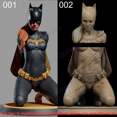 Batgirl Kneel Down 1/8 1/6 3D Print Model Kit Unpainted Unassembled 2 Ver NSFW - Image 1 of 4