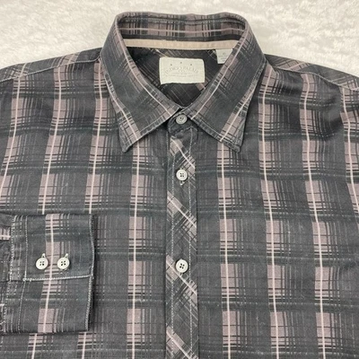 Indigo Palms Denim Co. Men’s XL Shirt Brown Plaid Long Sleeve 100% Cotton - Image 1 of 4