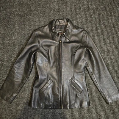 Chaqueta vintage años 90 Michael Trent 100% cuero. mujer talla pequeña Foto 1 de 4